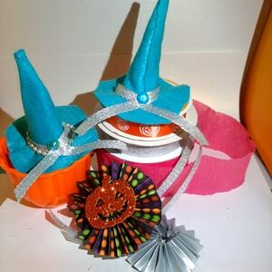 Doll Witch hats set of 2 Turquoise New